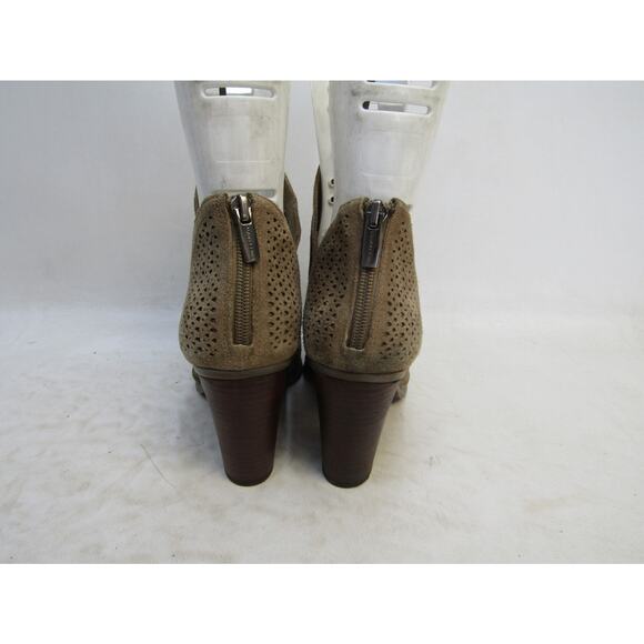 Vince Camuto Womens Size 10 M Brown Suede Zip Ankle Fashion Boots Bootie - Picture 7 of 11
